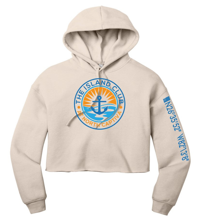 Island Club Circle Cropped Hoodie