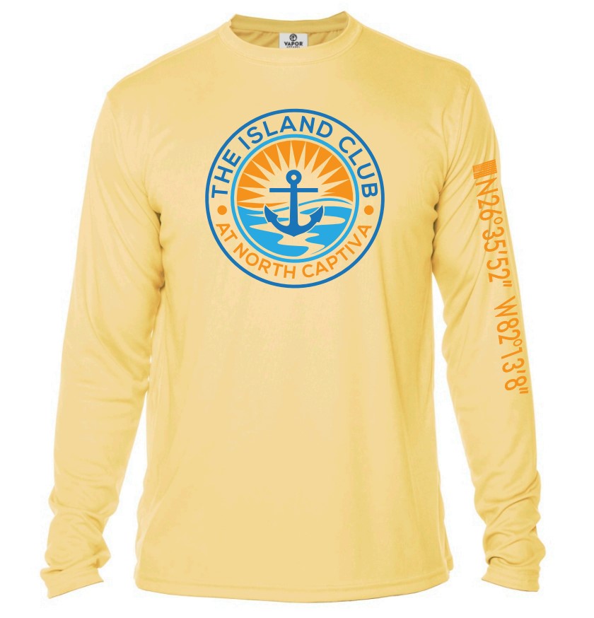 UPF50 Adult Long-sleeved Island Club Circle