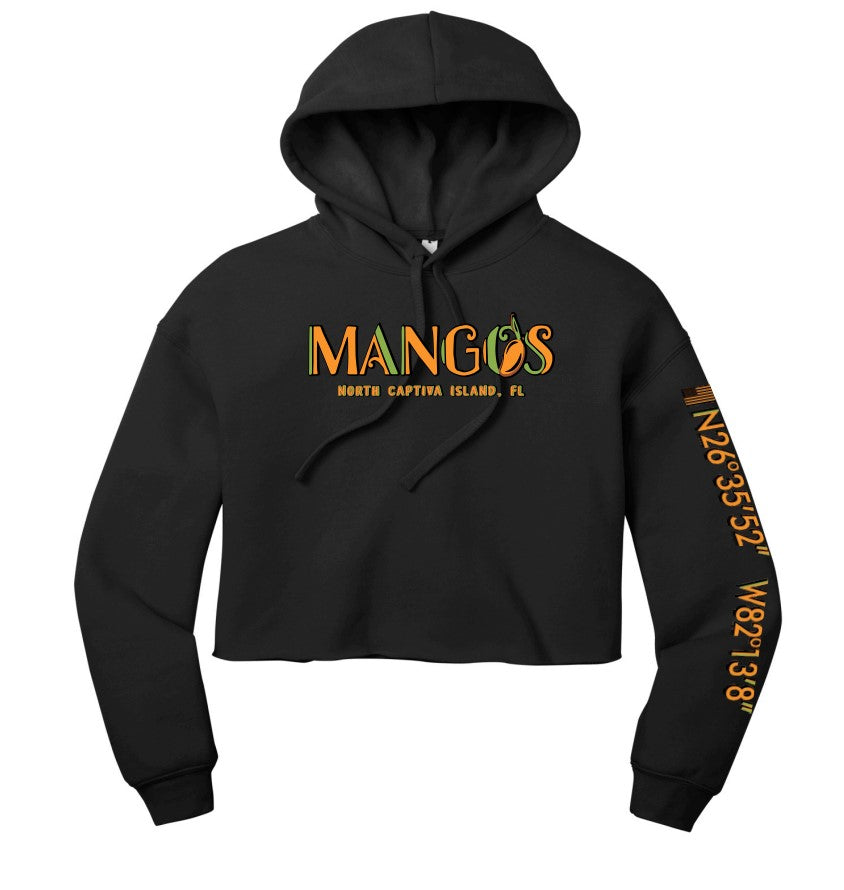 Mangos Cropped Fleece Hoodie