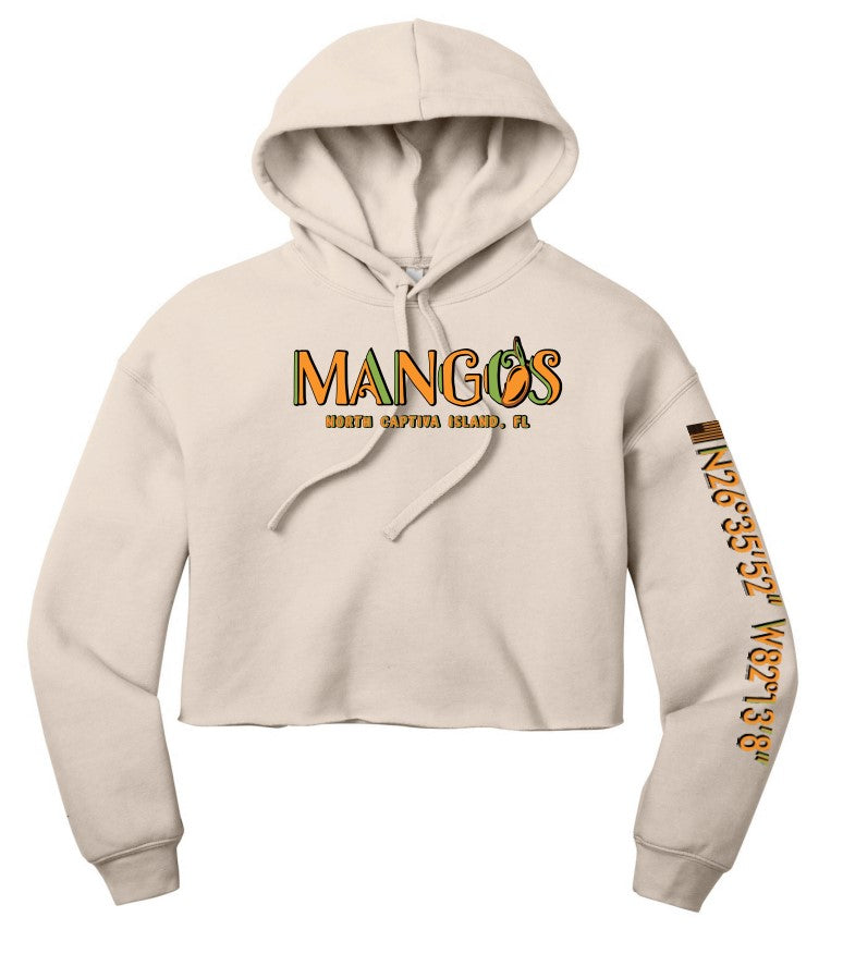 Mangos Cropped Fleece Hoodie